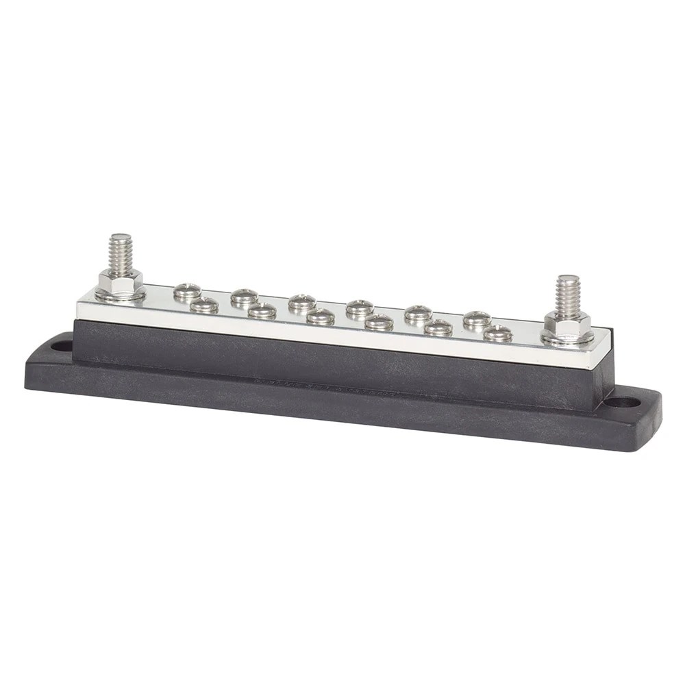 Blue Sea MaxiBus 250A Bus Bar – 12-Terminal