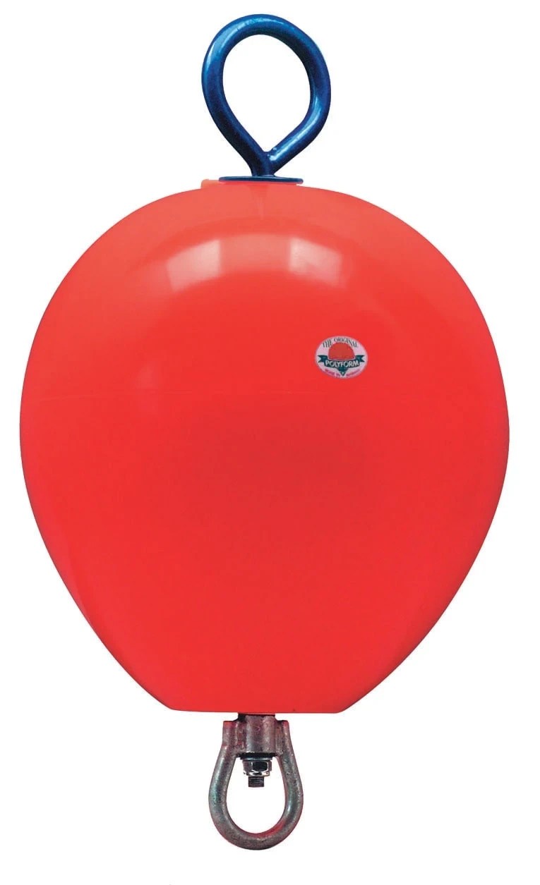 Polyform CCE4 Mooring Buoy with Galvanised Centre Rod – Heavy-Duty 75" Swing Mooring Buoy