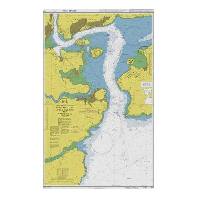 Admiralty Chart 1777 Port of Cork Lower Harbour and Approaches – 1:12,500