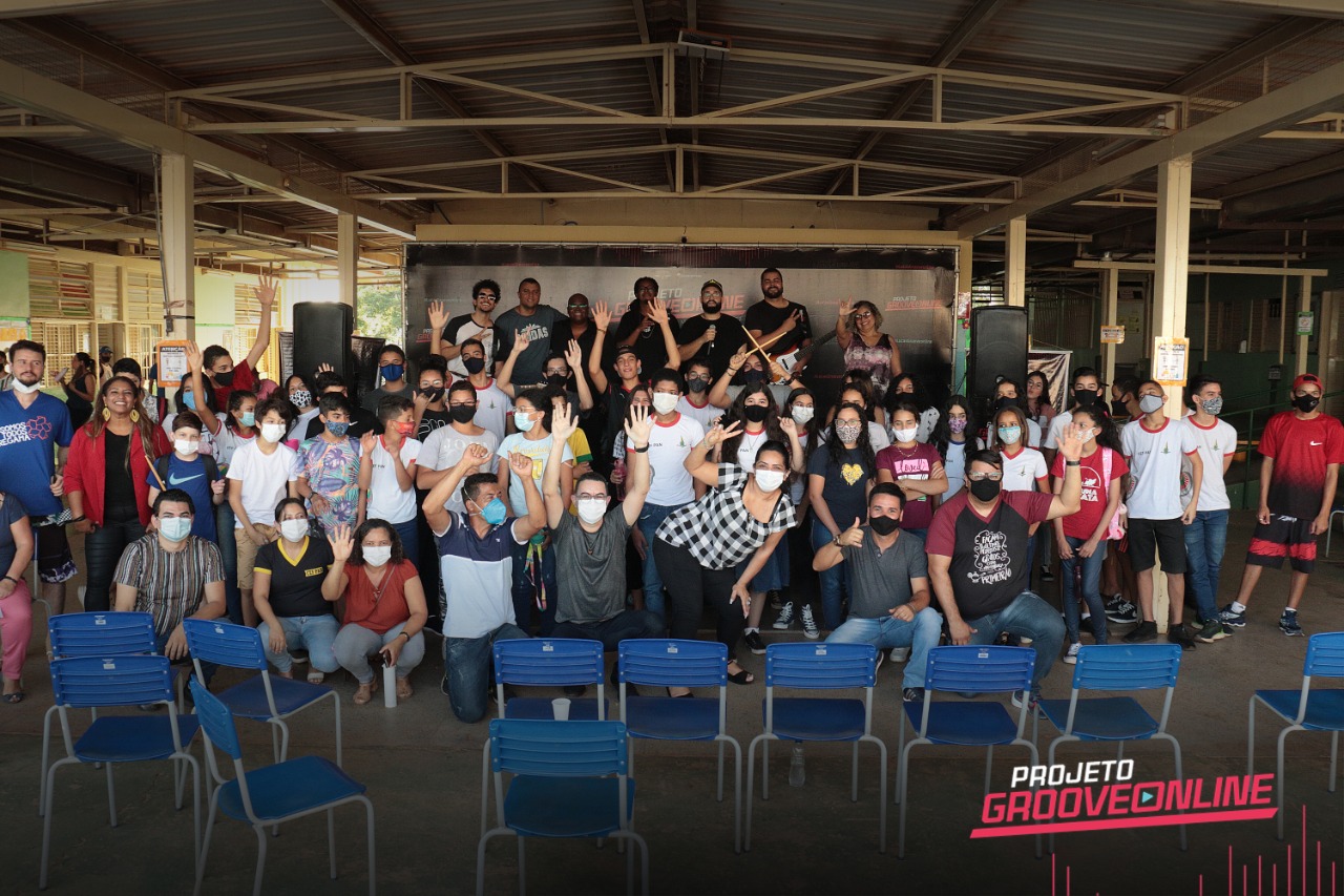 Sendo um grande sucesso, Projeto Grooveonline segue promovendo oficinas musicais em escolas do DF