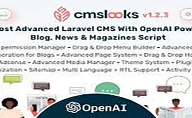 Nulled - CMSLooks | Laravel CMS With OpenAI Powered Blog, News ...