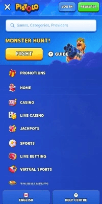 Pistolo Mobile App Screenshot