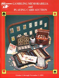 Gambling Memorabilia & Playing Card Auction Catalog (1991)