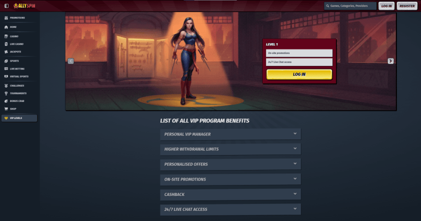 AllySpin Casino Review & Rating in 2026