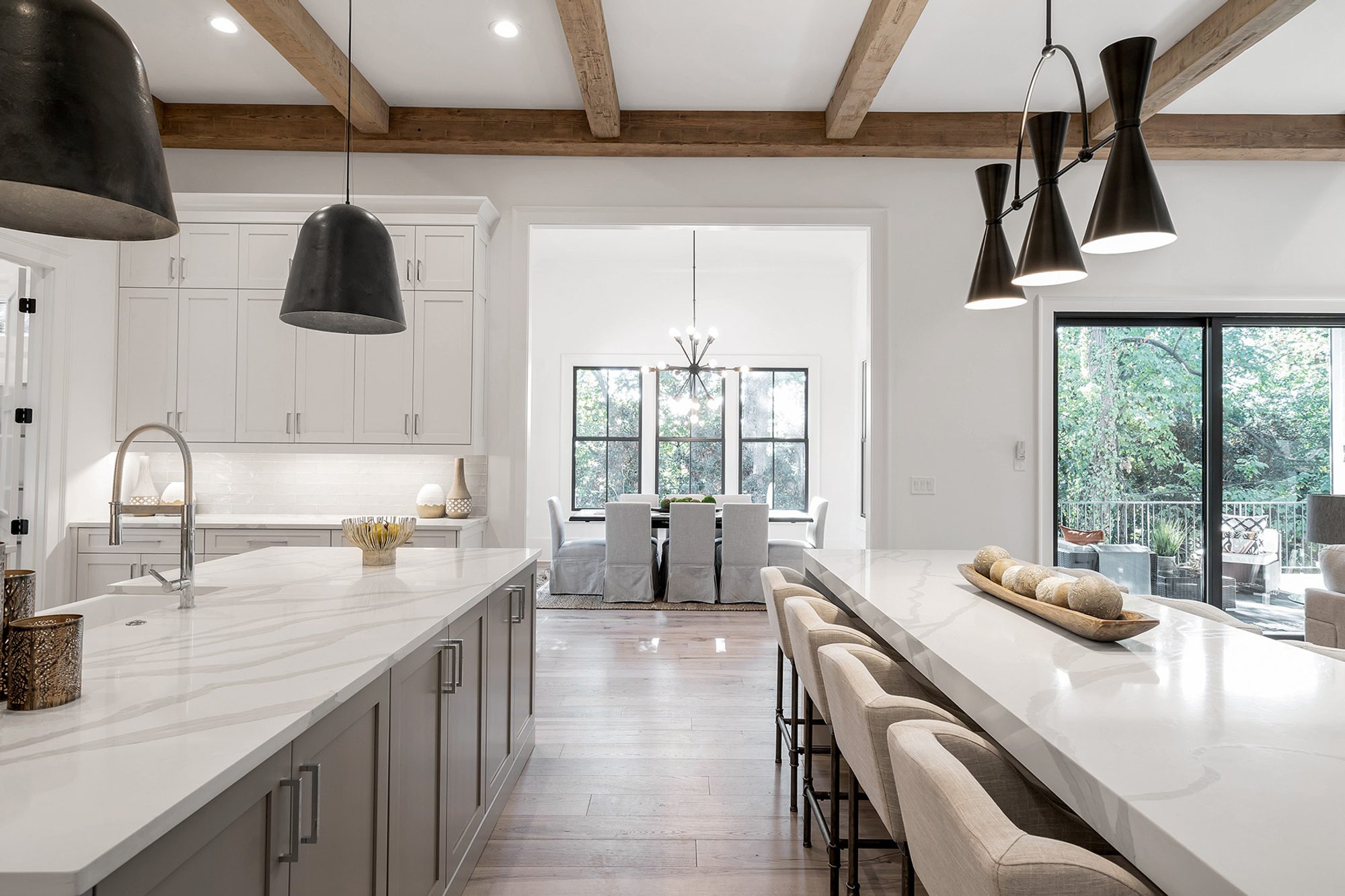 Wood Beam Kitchen Ceiling Exposed Beams In The Kitchen