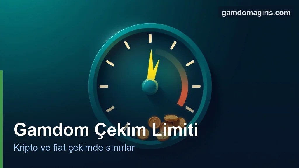 Gamdom çekim limiti: kripto ve fiat çekimde sınırlar konsepti