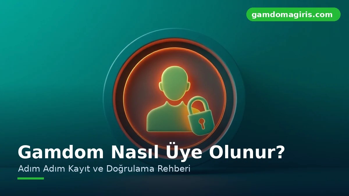 Gamdom Nasıl Üye Olunur? Adım Adım Kayıt Rehberi 3 Gamdom uyelik kaydini simgeleyen kullanici avatari ve kilit ikonu
