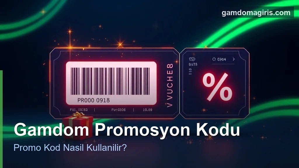 Gamdom promosyon kodu ve promo kod kullanimi konsepti