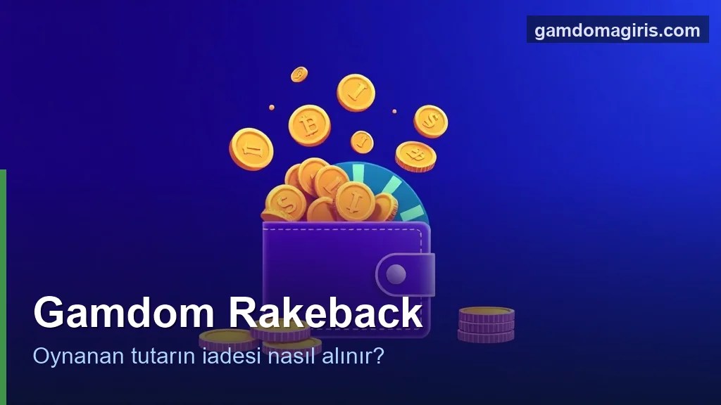 Gamdom rakeback: oynanan tutarın bir kısmının iadesi konsepti