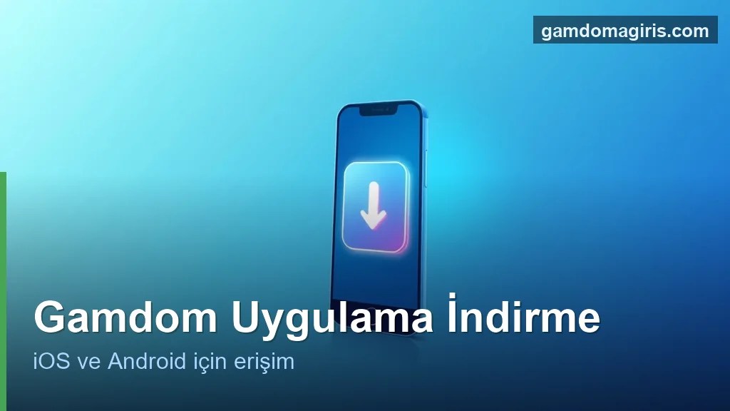Gamdom uygulama indirme: iOS ve Android için mobil erişim konsepti