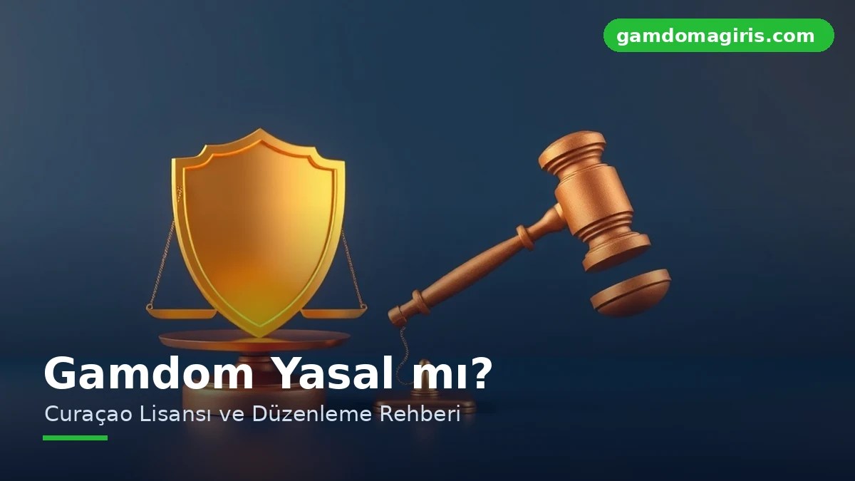 Gamdom yasal mi konusunu simgeleyen altin kalkan, adalet terazisi ve tokmak