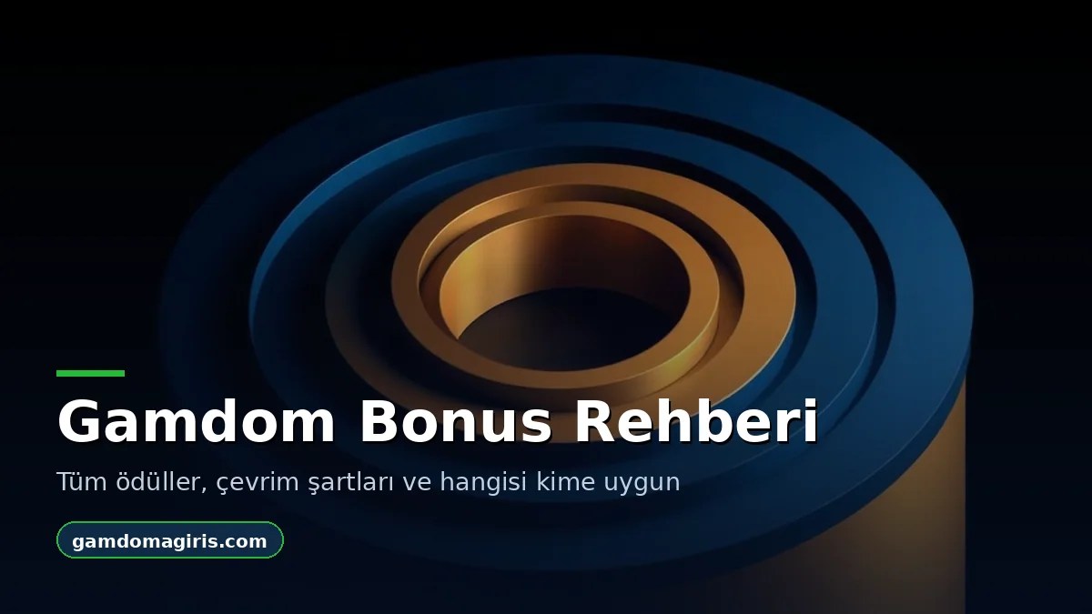 Gamdom bonus türlerinin karşılaştırıldığı rehber görseli