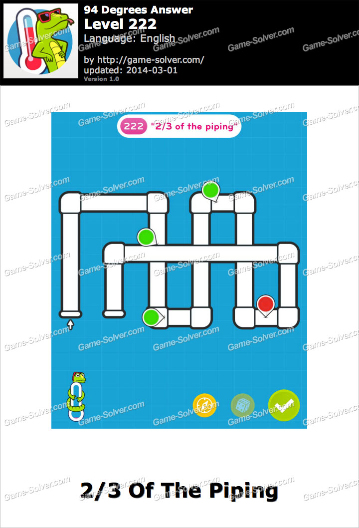94 Degrees Level 222 Game Solver