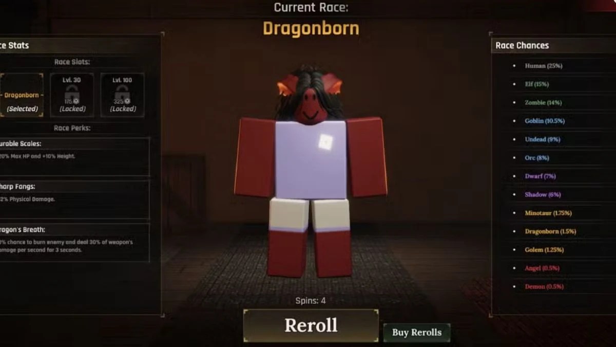 How to Reroll Race in The Forge