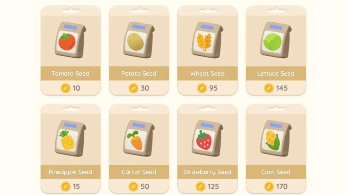 Heartopia all Crops Guide