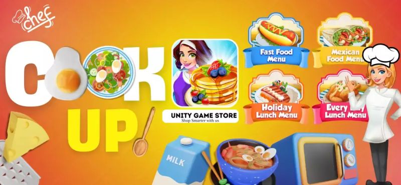 Cook Up Yummy Kitchen Cooking Game Unity Source Code - Stunning Sunset Picture - HD