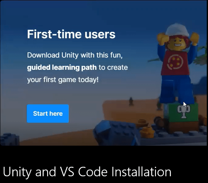 Unity and VS Code Installation