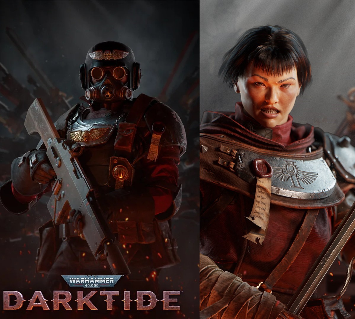 Warhammer 40K: Darktide Veteran and Zealot