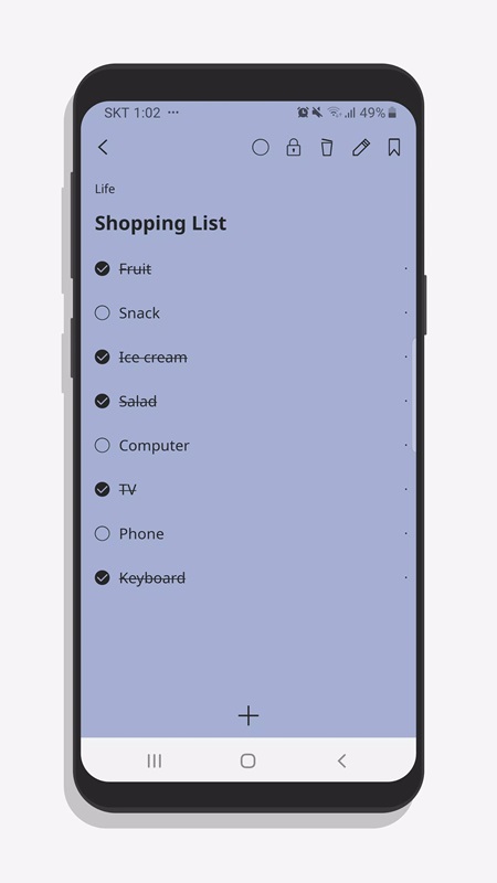 Add and complete the to-do list in ClearNote MOD APK