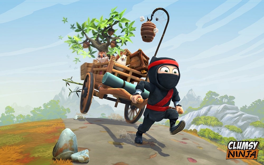Clumsy Ninja Action Adventure Game Play Online This is a virtual pet game like My Talking Tom of Outfit7 but your virtual pet.