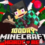 【マイクラ】鬼化して鬼滅の刃の世界を100日間生き残った結果…【マインクラフト】【まいくら】