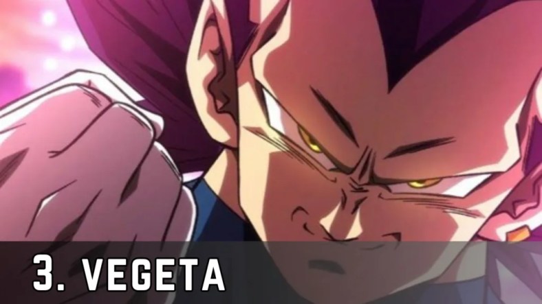 ego form vegito with fist smirking
