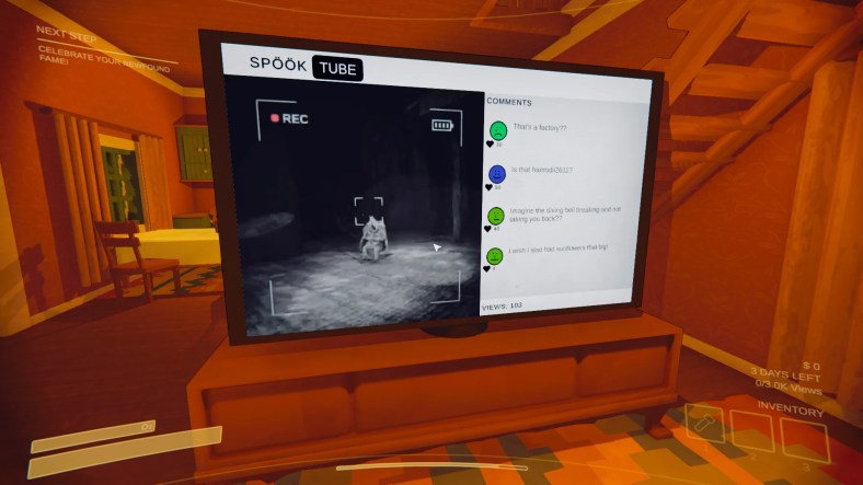 watching recorded video on spooktube