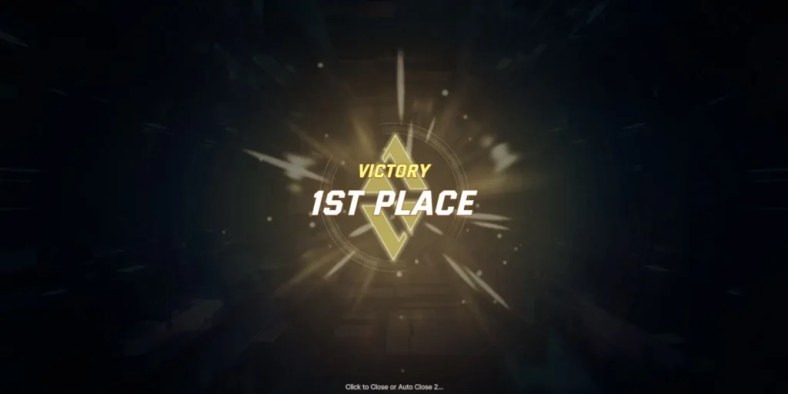 The victory screen after achieving first place in Atman: Rebel Flame as a beginner.