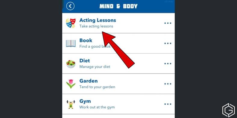Taking Acting lessons in BitLife