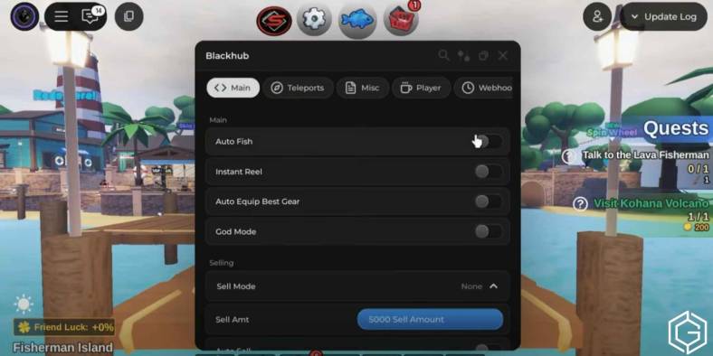 Using Script in Fish It Roblox