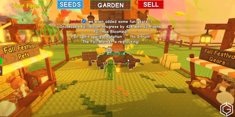 Fall Market Event Rewards in Grow A Garden
