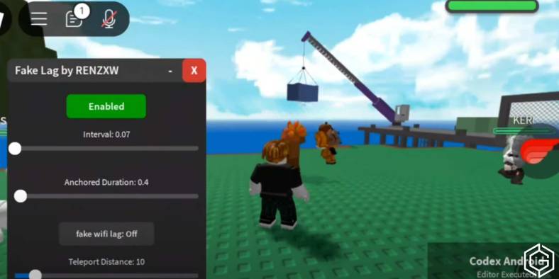 Using Fake Lag Script in Roblox