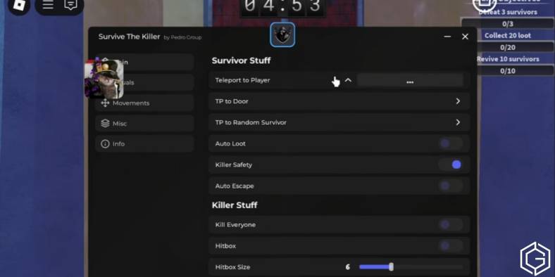 Survive The Killer Using Script