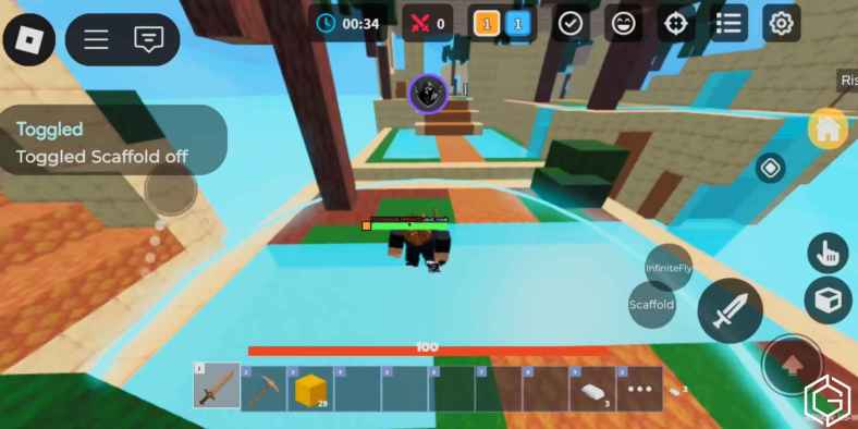 Using script in Bed Wars