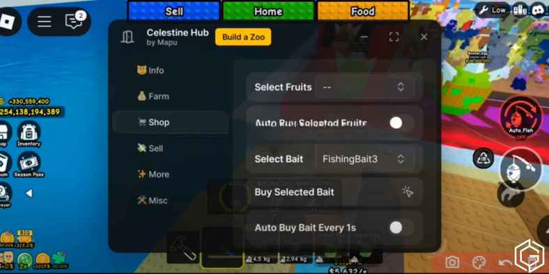 Using script in Build A Zoo