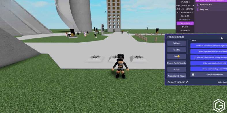 Using script in Very Goofy Game