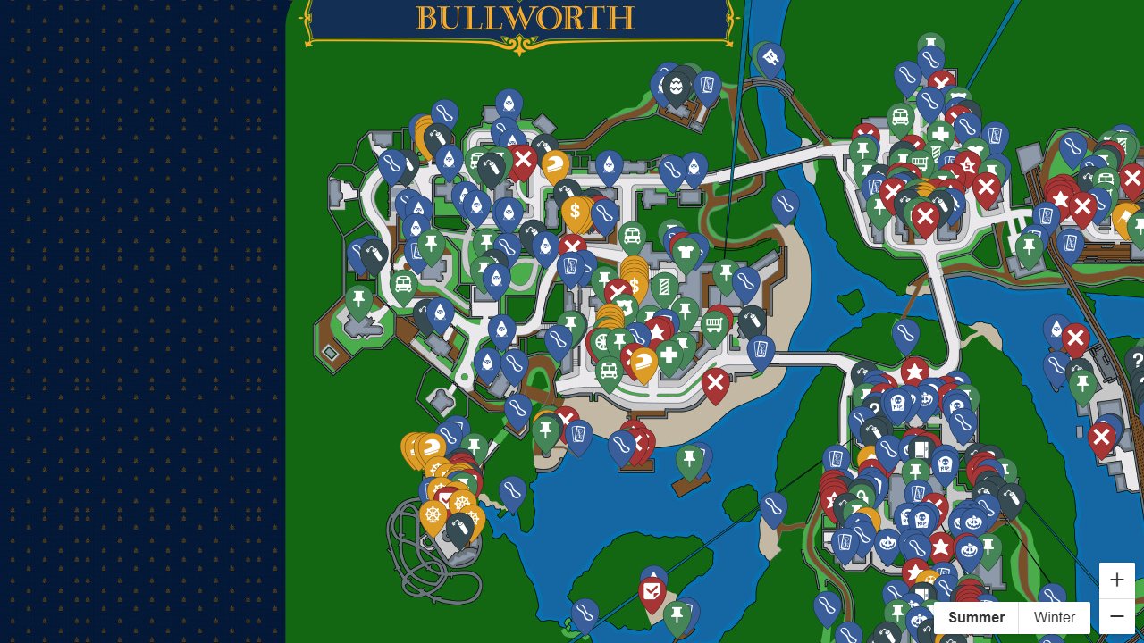 Bully Interactive Map Activities Missions More Bully Map 