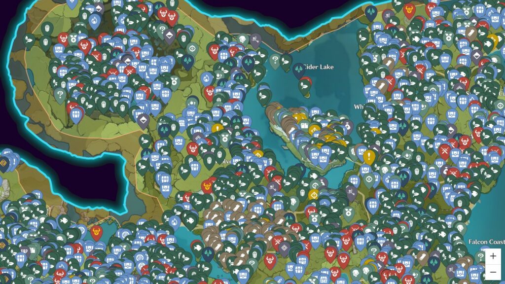 Genshin Impact Interactive Map Oculi Woods More Genshin Impact Map 1024x576 