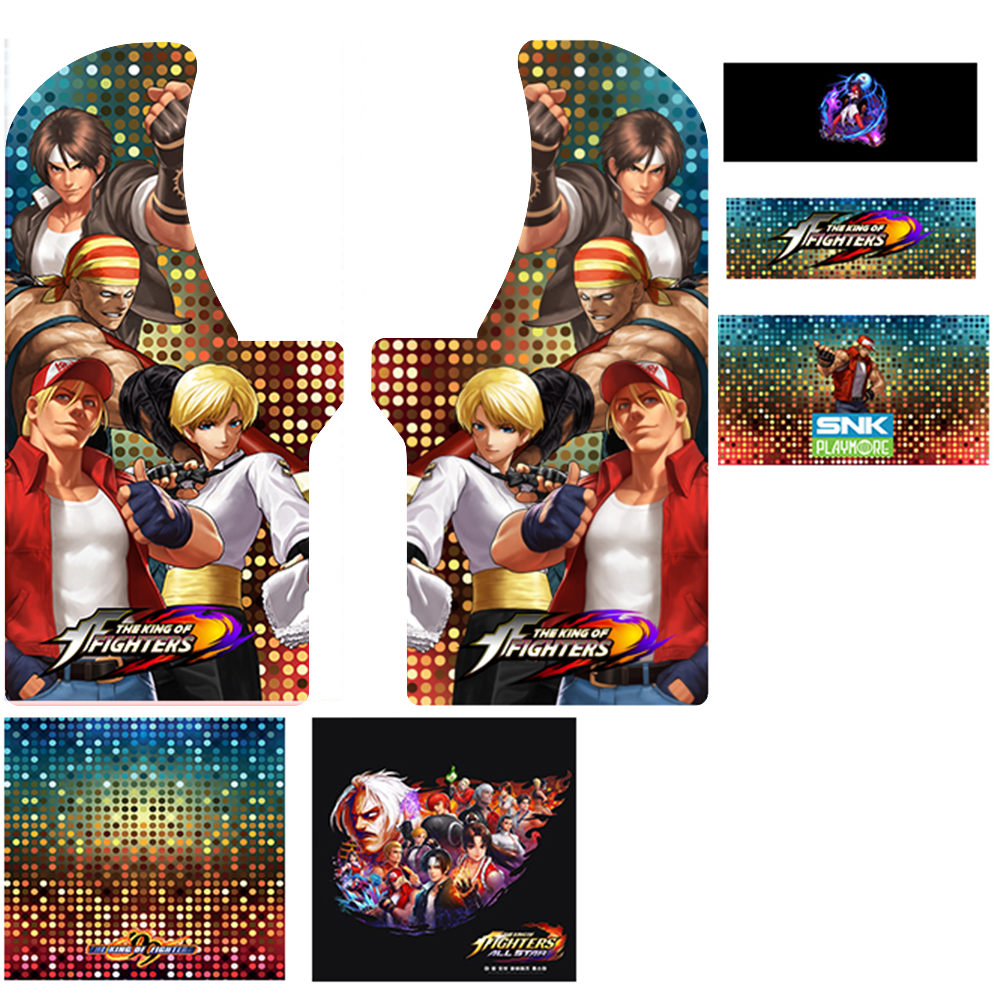 King Of Fighters Arcade1Up Arcade Graphic Sticker Set/Kit