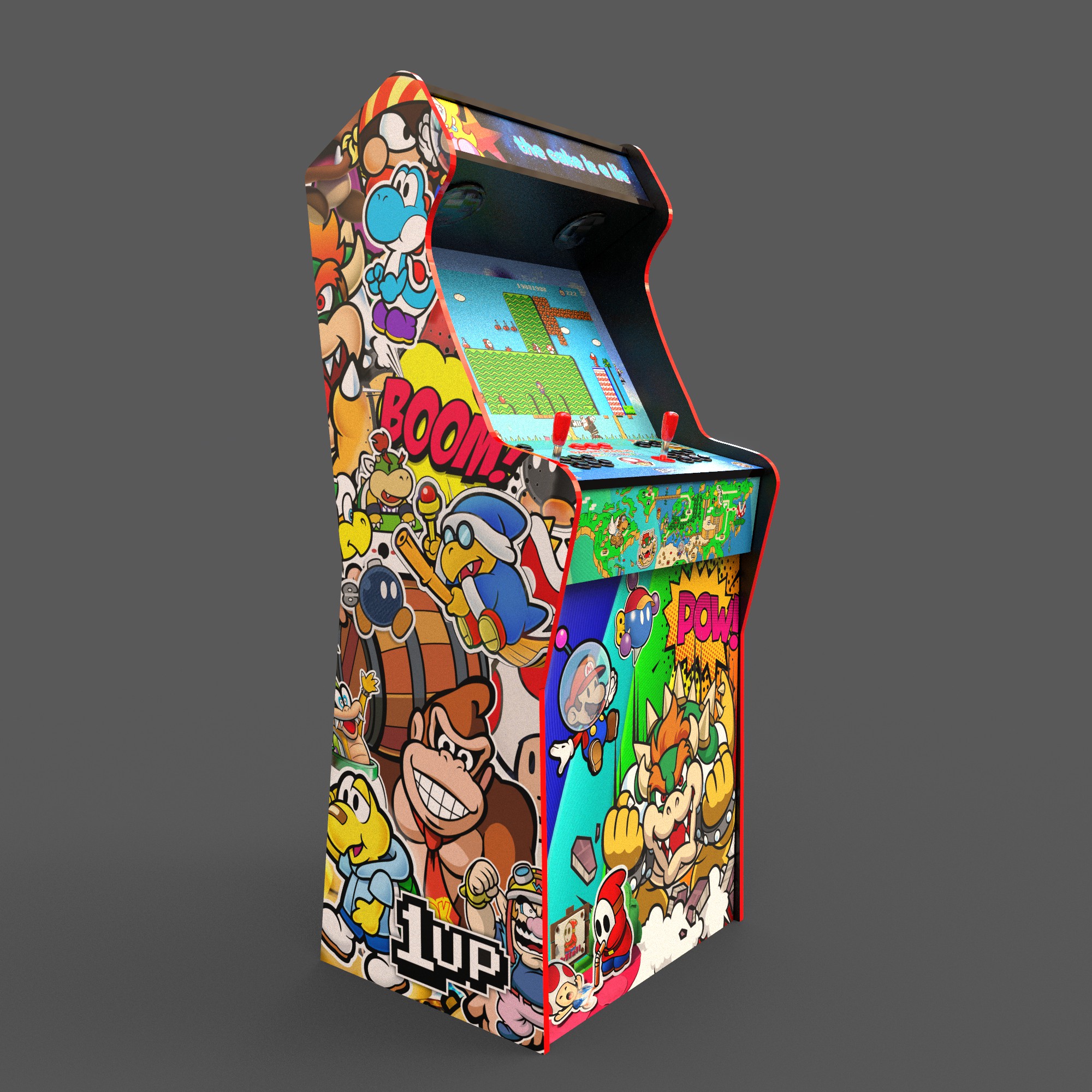 Nintendo V.1 3/4 Micro Center Arcade Graphics - GameOnGrafix