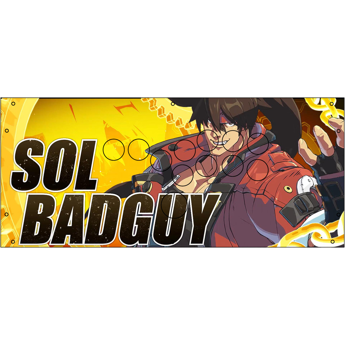 Guilty Gear Sol Badguy Hit Box Overlay - GameOnGrafix
