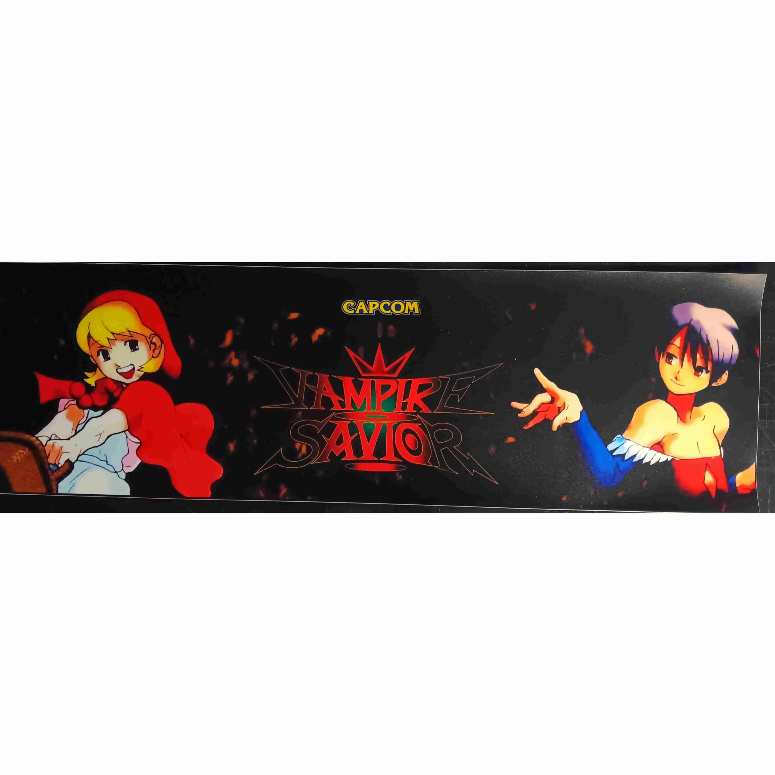 Vampire Savior (Darkstalkers 3) Adhesive Marquee - Bargain Bin