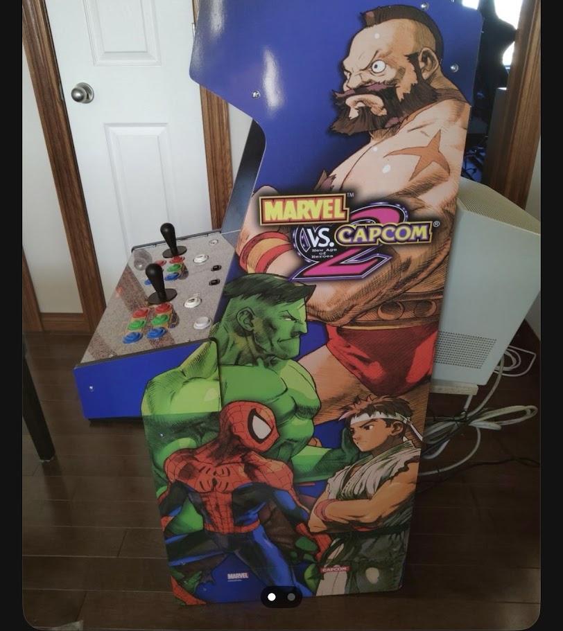 Control Panel Side Art For Marvel Vs Capcom 2 1up - GameOnGrafix