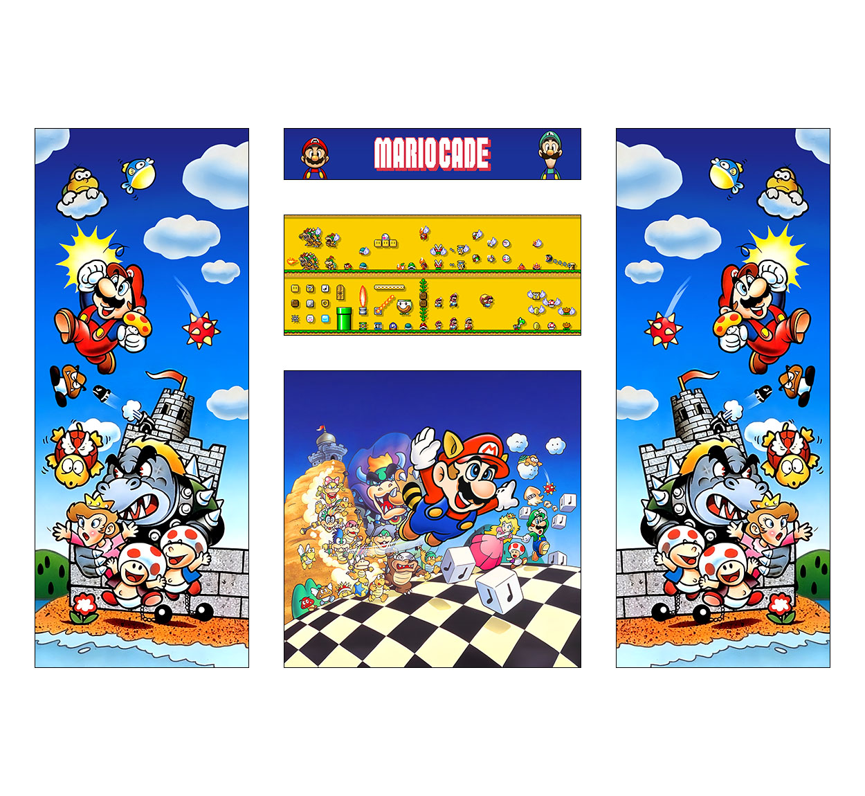 Super Mario Bros Side Art - GameOnGrafix