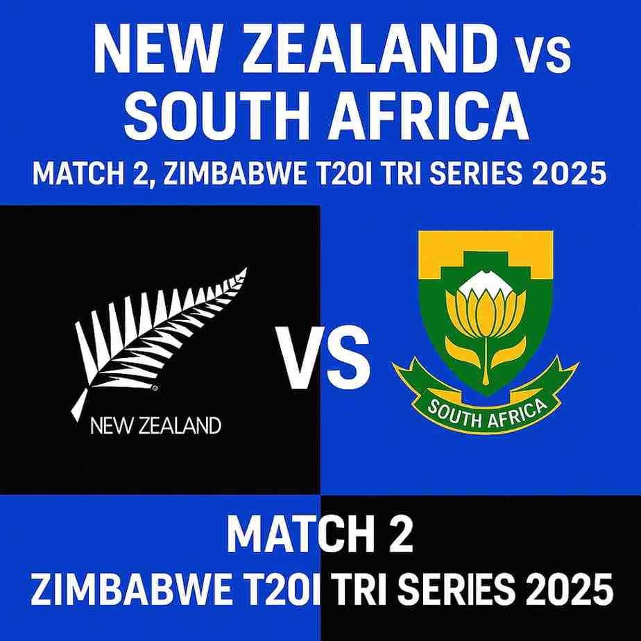 New Zealand vs South Africa – Match 2, Zimbabwe T20I Tri Series 2025: Playing XI, Toss Update & Live Score