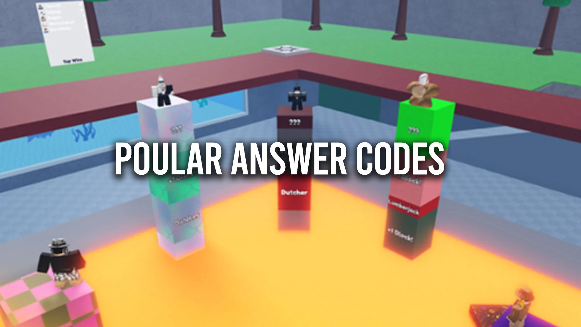 Roblox Popular Answer Codes January 2026 Gamer Digest Popular Answer Codes 