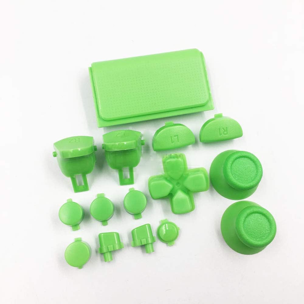 Replacement Full Button L1 R1 L2 R2 Trigger Buttons Controller Repair for PS4 PS4 Pro Slim JDS-040 Controller (Green) Replacement Full Button L1 R1 L2 R2 Trigger Buttons Controller Repair for PS4 PS4 Pro Slim JDS-040 Controller (Green)