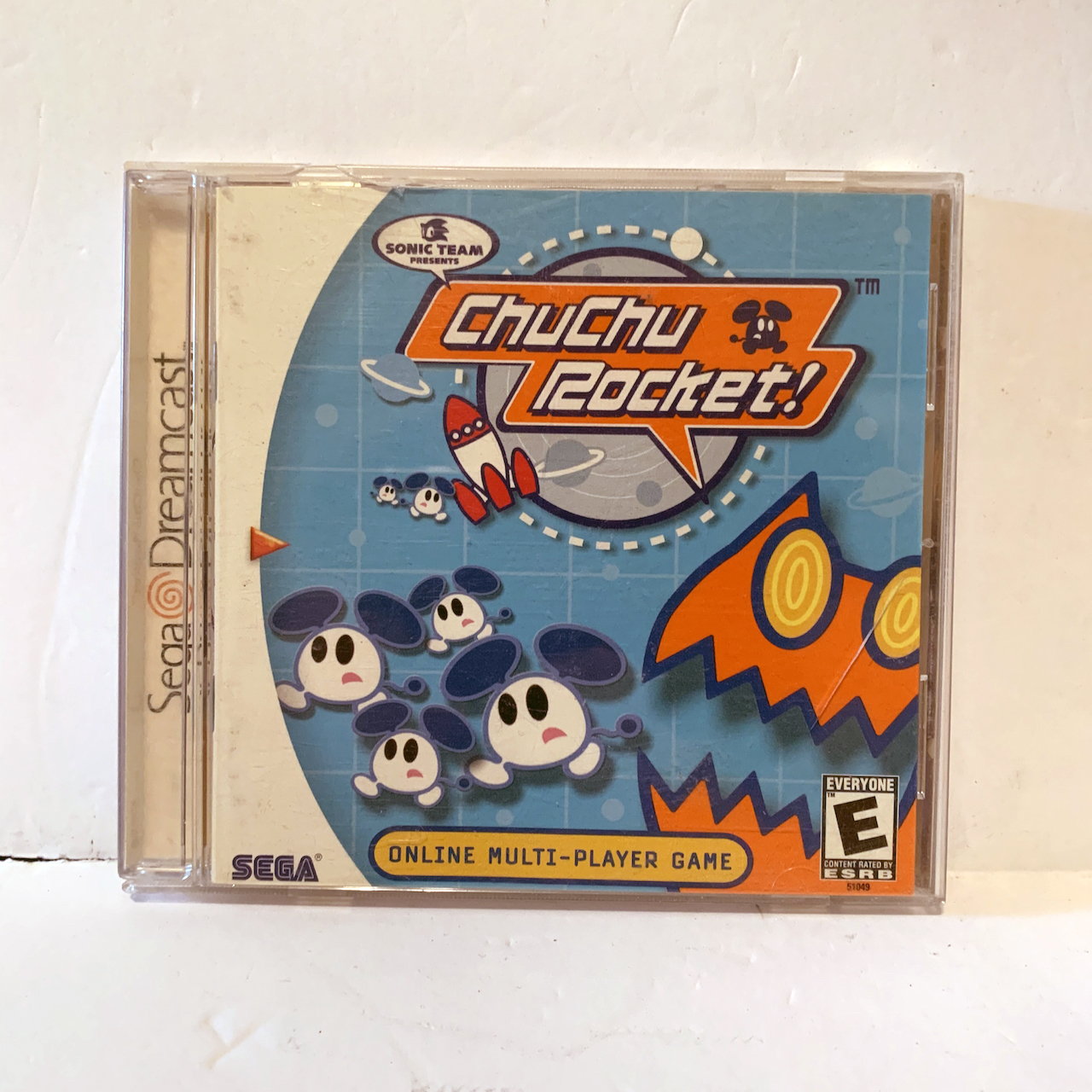 Console SEGA Dreamcast Avec Fourreau Chuchu Rocket – Bon état, Testée Et Fonctionnelle