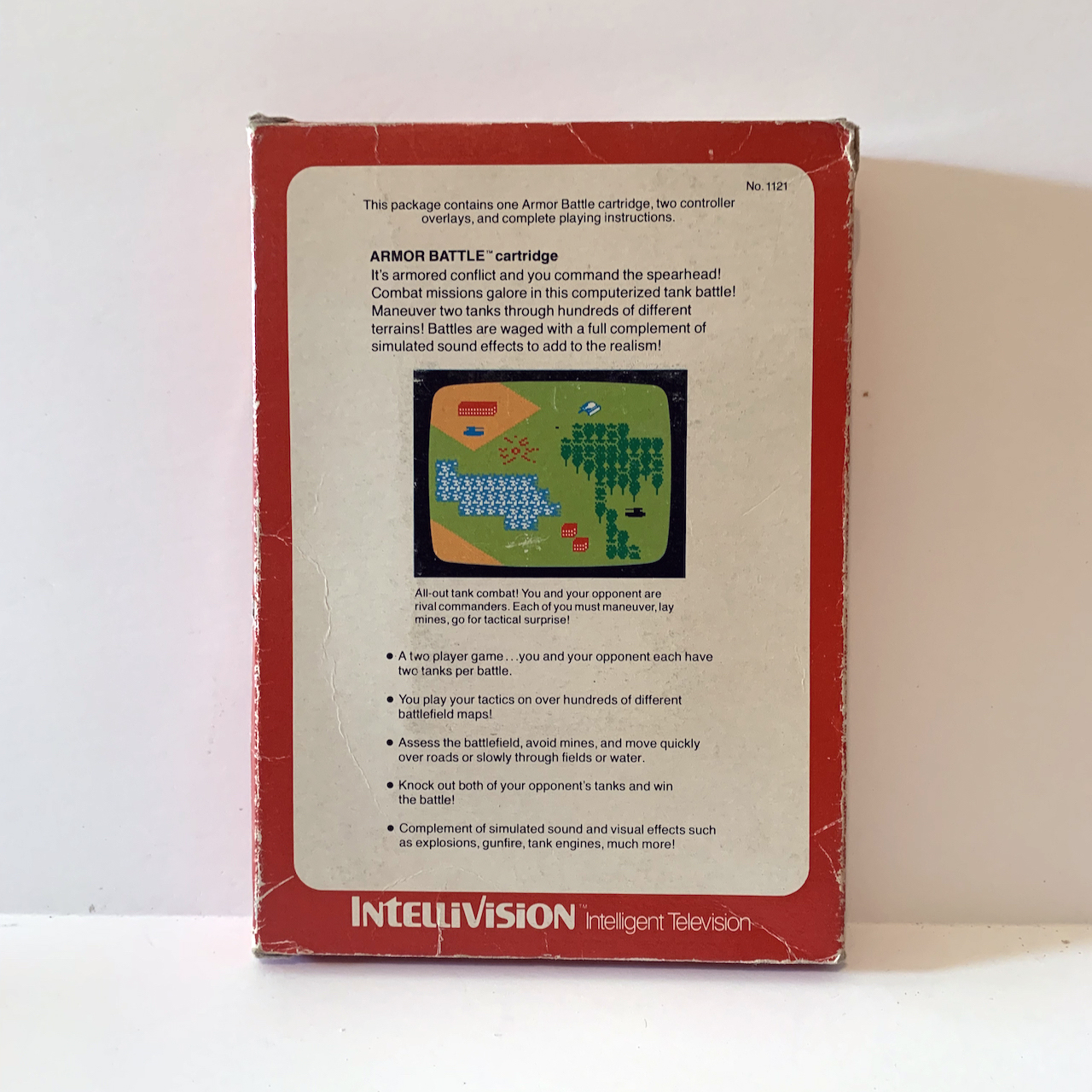 Jeu Mattel Intellivision Armor Battle Complet Avec Boîte (n°1391S), En état Correct, Notice Un Peu Abîmée