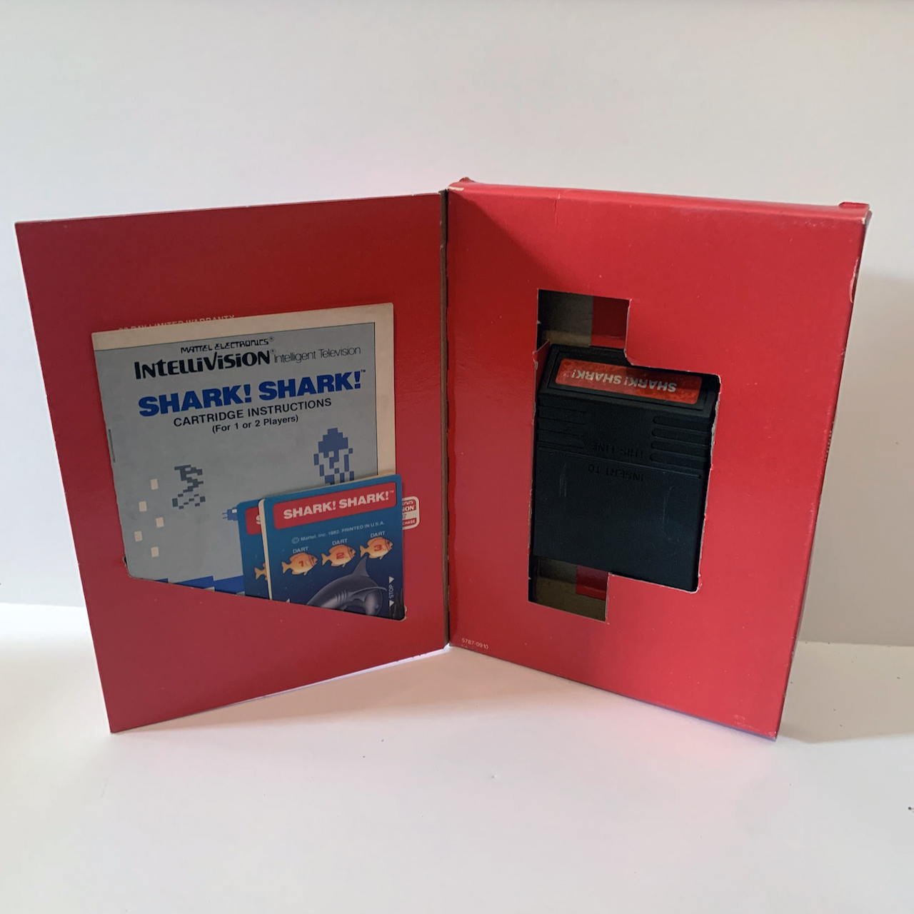 Jeu Vidéo Shark ! Shark ! Pour Intellivision (Mattel) - Complet - Bon état - Année 1982